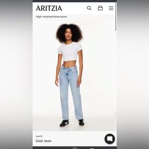 levi’s dad jean from aritzia